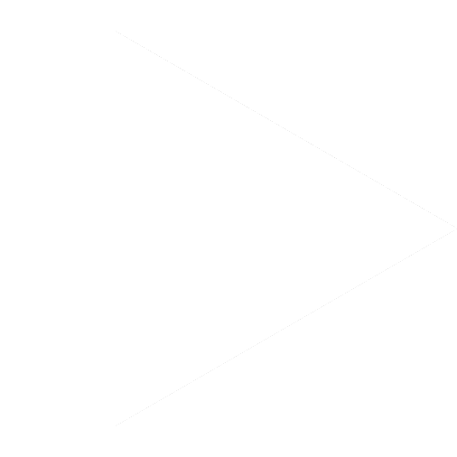 White play button on black background